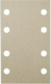 Klingspor PS 33 CK Schleifstreifen kletthaftend, Korn 60, Farbe Beige, B: 8,0 cm, H: 13,3 cm, Lochform GL18 - Bild 1