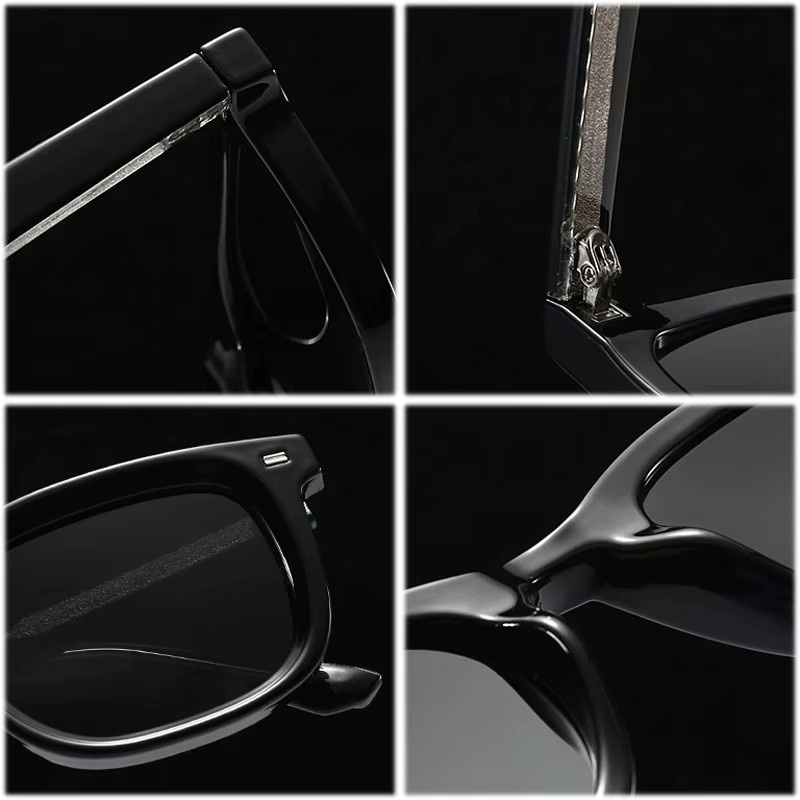 SHAUNA Sonnenbrille, quadratisch, Vollrand, Kunststoff, blau grün, Unisex, polarisiert - Bild 5