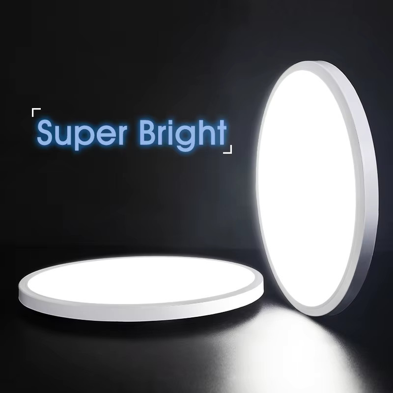 MARPOU LED-Deckenleuchte in Weiß, moderne runde und dimmbare Deckenlampe für Wohnzimmer und Schlafzimmer - Bild 3
