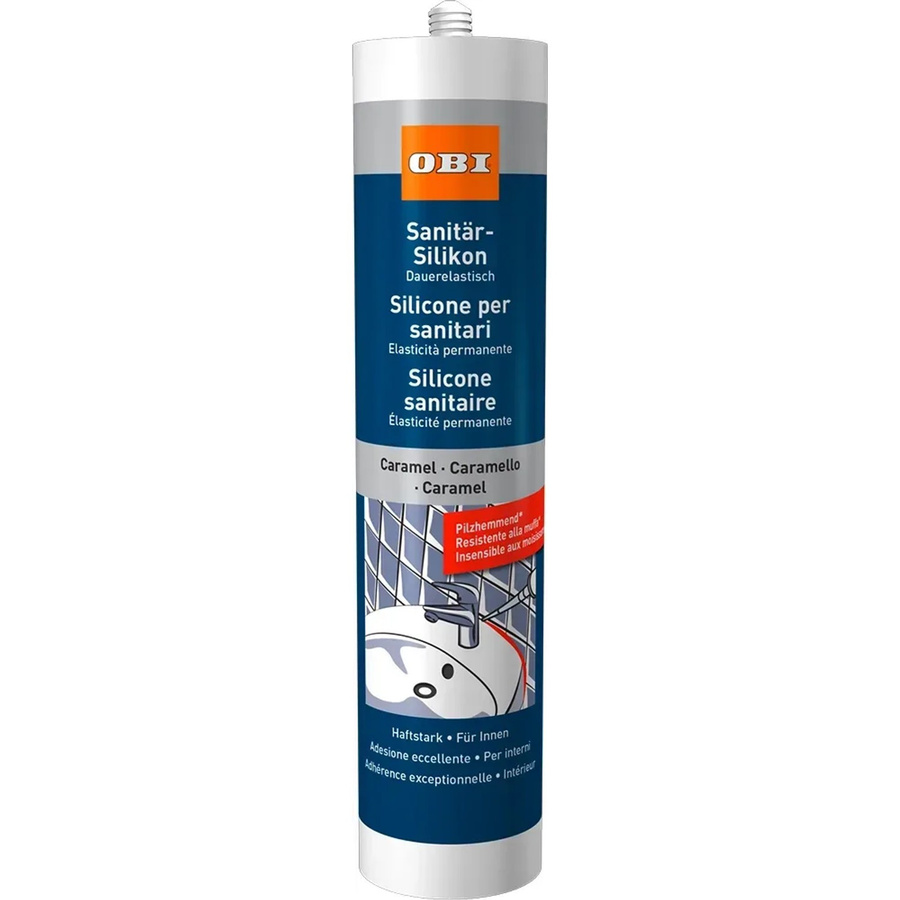 OBI Sanitär-Silikon Caramel, schimmelresistent, 310 ml - Bild 2