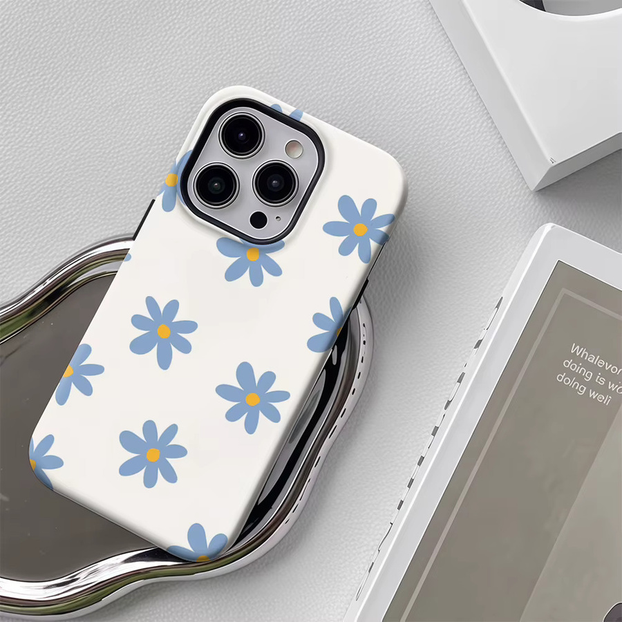 Sky Daisy Robuste Handyhülle für iPhone 17 16 15 14 13 Pro Max Plus mit Magnetfunktion und Einzel- oder Doppelschicht-Schutz - Bild 4