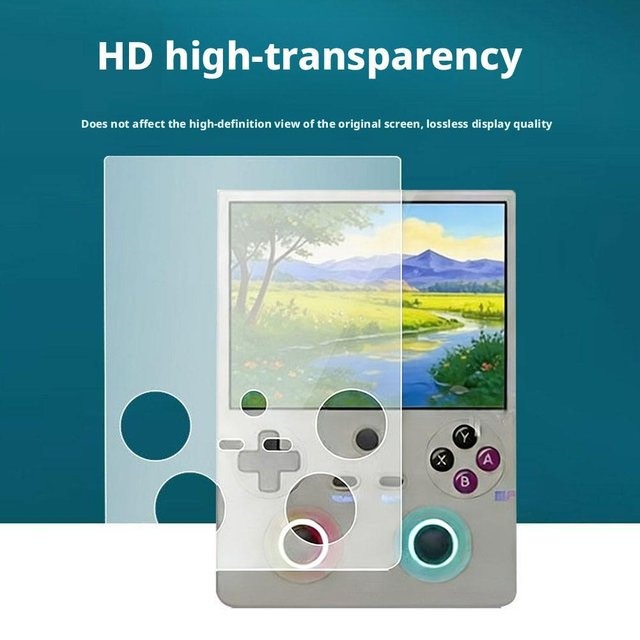 2 Stück Anbernic RG477V Displayschutzfolie transparente Hydrogel-Folie kratzfest und stoßfest - Bild 1