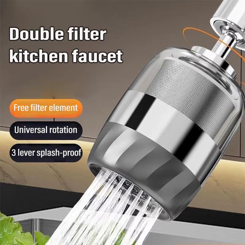 IOUHAPPY Wasserhahn-Leitungswasserreiniger mit abnehmbarem und waschbarem Edelstahl-Filter für die Küche - Bild 2