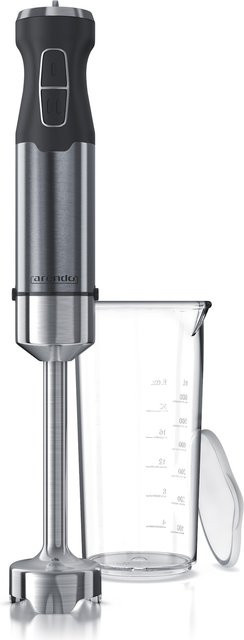 Arendo Edelstahl Stabmixer in Silber mit Messbecher und stufenloser Regelung - Bild 1