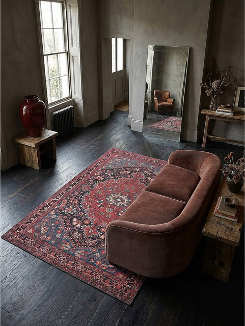 Waschbarer Teppich Kadima Design von KADIMA DESIGN in Rot, B/T: 115 x 170 cm - Bild 1