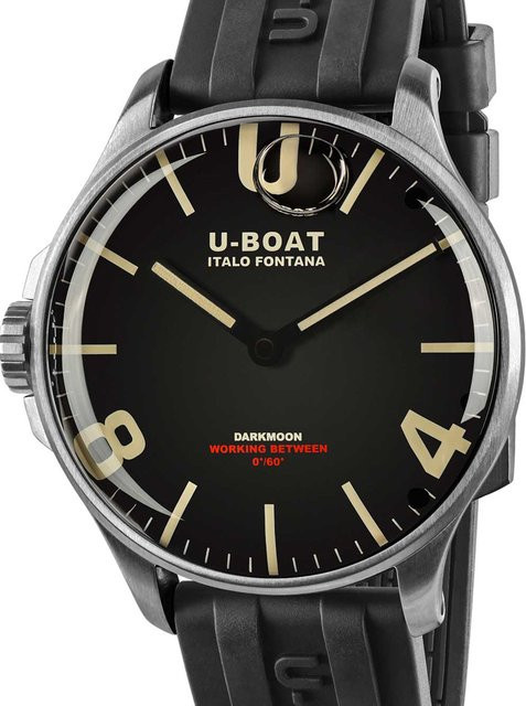U-Boat Armbanduhr, Quarz, Edelstahl, 44 mm, Schwarz, Herren - Bild 1