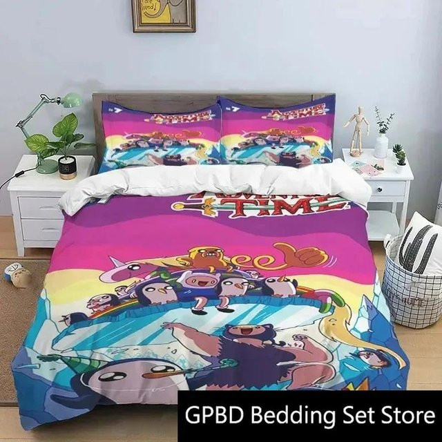 Bettwäsche Set Adventure Time von Lodestar mit Motiv 3D Druck, Multicolor, B/T: 200 x 200 cm - Bild 1