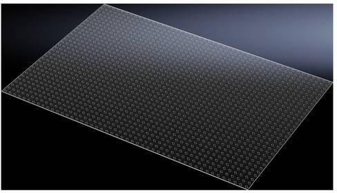 Rittal Abdeckplatte SV 9674.990 Schwarz B: 120 cm, H: 80 cm - Bild 1