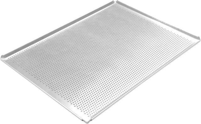 Schneider Backblech aus Aluminium und Silikon, silber, rechteckig, B: 40 cm, T: 30 cm, H: 1 cm, antihaftbeschichtet - Bild 1