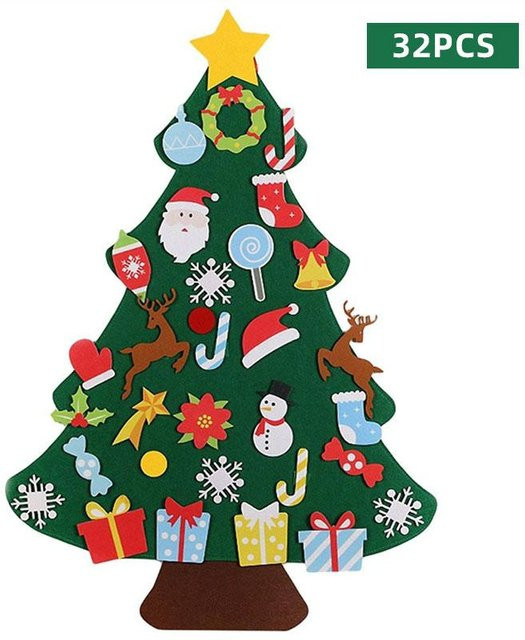 BC Pet Supplies DIY Filz Weihnachtsbaum, Montessori Spielzeug, ab 0 Jahre - Bild 1