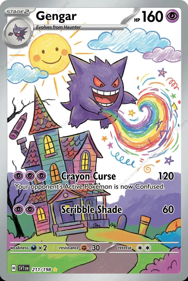 Potdemiel Pokémon Gengar, Spielkarten, 5-teiliges Set - Bild 2