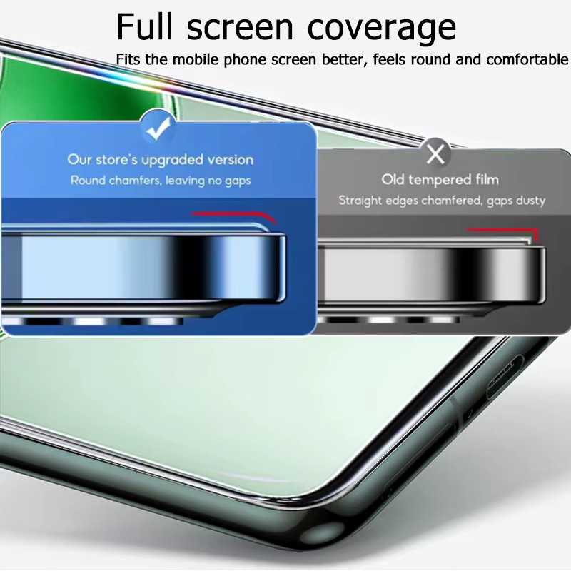 3er-Set gehärtetes Schutzglas für Realme C71 4G, Realme C75 und Realme C71 75 5G, transparent, mit Fingerabdruck-Entsperrung und Explosionsschutz - Bild 2
