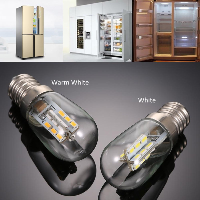 LED Mini Kühlschrank Lampe mit E12 Sockel und SMD3014 Technologie, AC220V, transparent - Bild 7