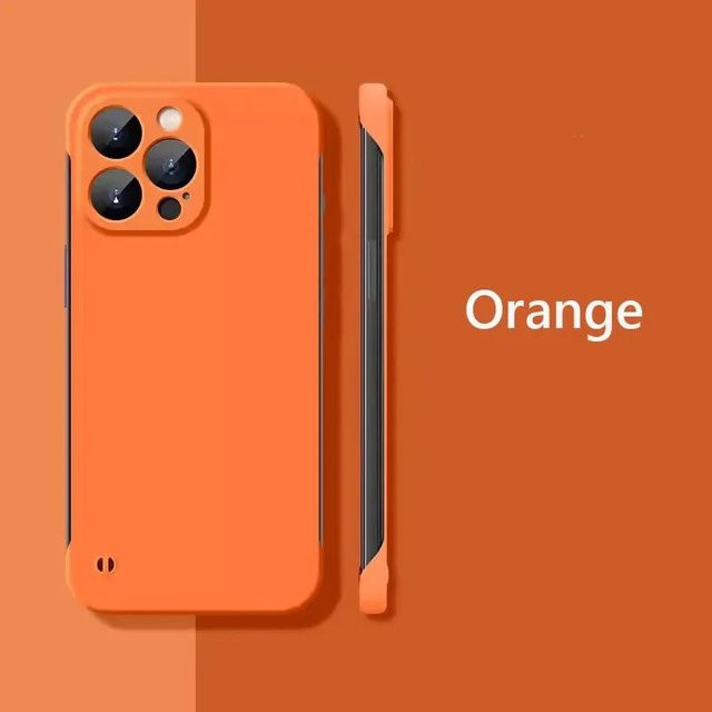 Stoßfeste matte Hartschalen-Hülle von Tuiying002 für iPhone 12 bis iPhone 16 Pro Max in Orange - Bild 1