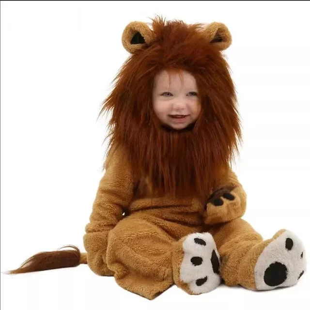 cosfans Royal Lion Kunstfell-Kostüm, Ganzkörper-Overall, Fantasy, Tiere - Bild 1