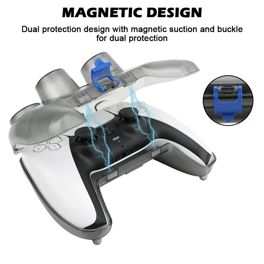 Hayoumon Transparente Kristall-Schutzhülle für PlayStation PS5-Controller mit Ladeanschluss - Bild 5