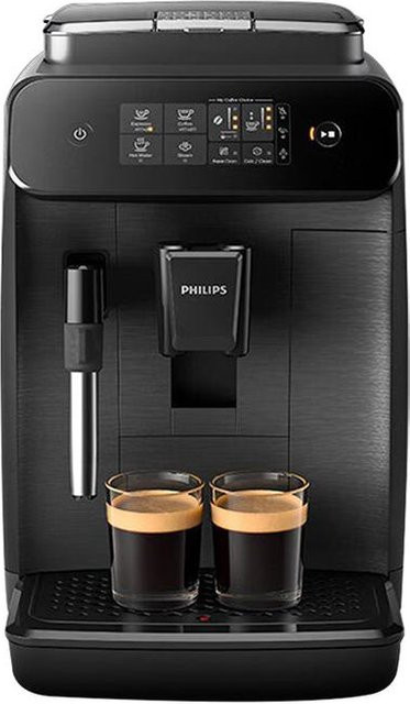 Philips 800 Serie Vollautomatische Espresso- und Filterkaffeemaschine mit integriertem Mahlwerk, Touch-Display und Dampflanze, Schwarz - Bild 1