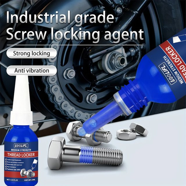 LOOLIFL Thread Locker Schraubensicherung Blau Anaerob für Metall und Kunststoff - Bild 1