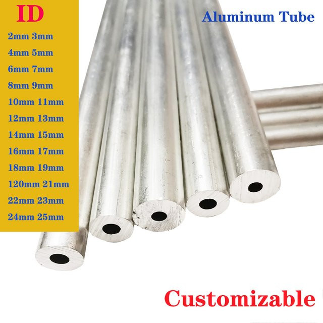 ANBYSFXLTP Aluminiumrohr 6061 Rundrohr aus Aluminiumlegierung, Farbe: Silber, Mill Finish - Bild 1