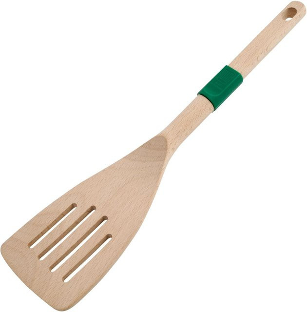 Fackelmann Pfannenwender Wien mit Schlitzen aus Buche, braun, Länge: 31 cm - Bild 1