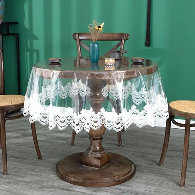 Wasserdichte und ölbeständige Tischdecke aus transparentem PVC von Beau Maison, B/B: 150 x 240 cm - Bild 1