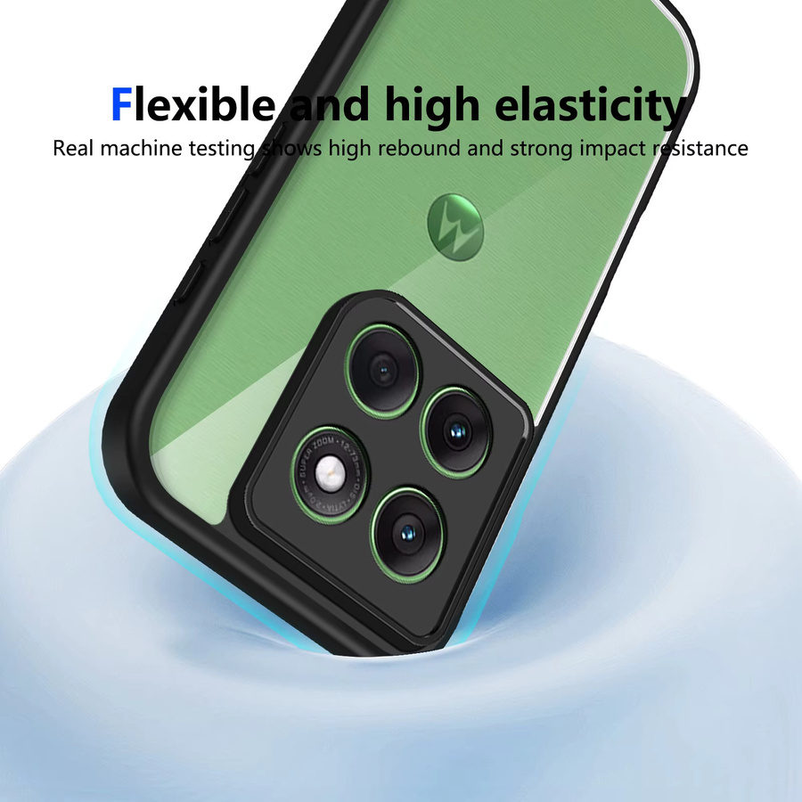 EUCAGR Stoßstange Air Kissen Schutzhülle für Motorola Moto Edge 60 Fusion, Edge 60 Stylus und Edge 60 Pro in Grau - Bild 5