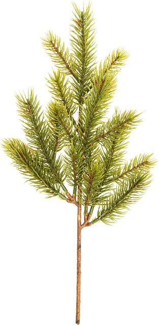 idee. Creativmarkt Tannenzweig Grün für Weihnachten, Länge: 35 cm - Bild 1