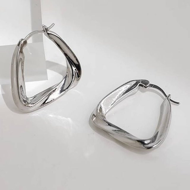 Huitan Creolen, Silber, Damen - Bild 1