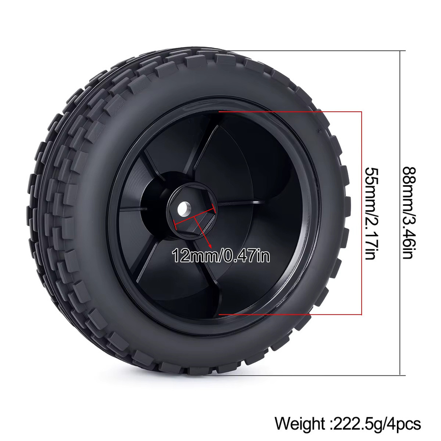 MALOM RC Offroad-Buggy Autoreifen, 12mm Hex, Vorder- und Hinterreifen - Bild 2