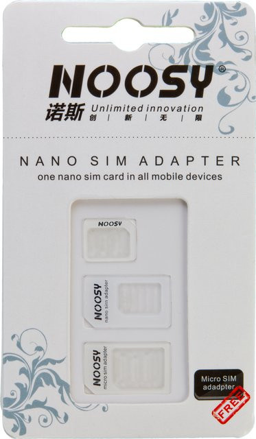PETER JÄCKEL Nano-SIM-Adapter Set 3in1 in Weiß - Bild 1