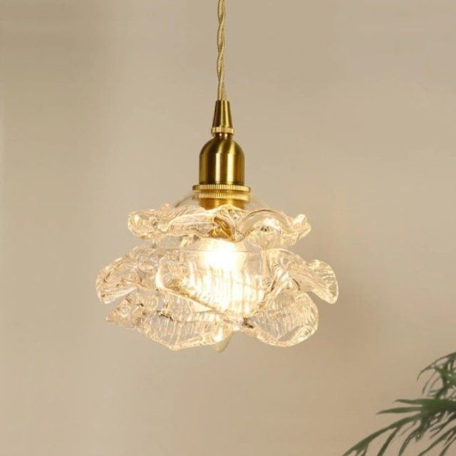 Claeted Nordic Rose LED Pendelleuchte in Kupfer für Wohnzimmer, Schlafzimmer und Esszimmer - Bild 1