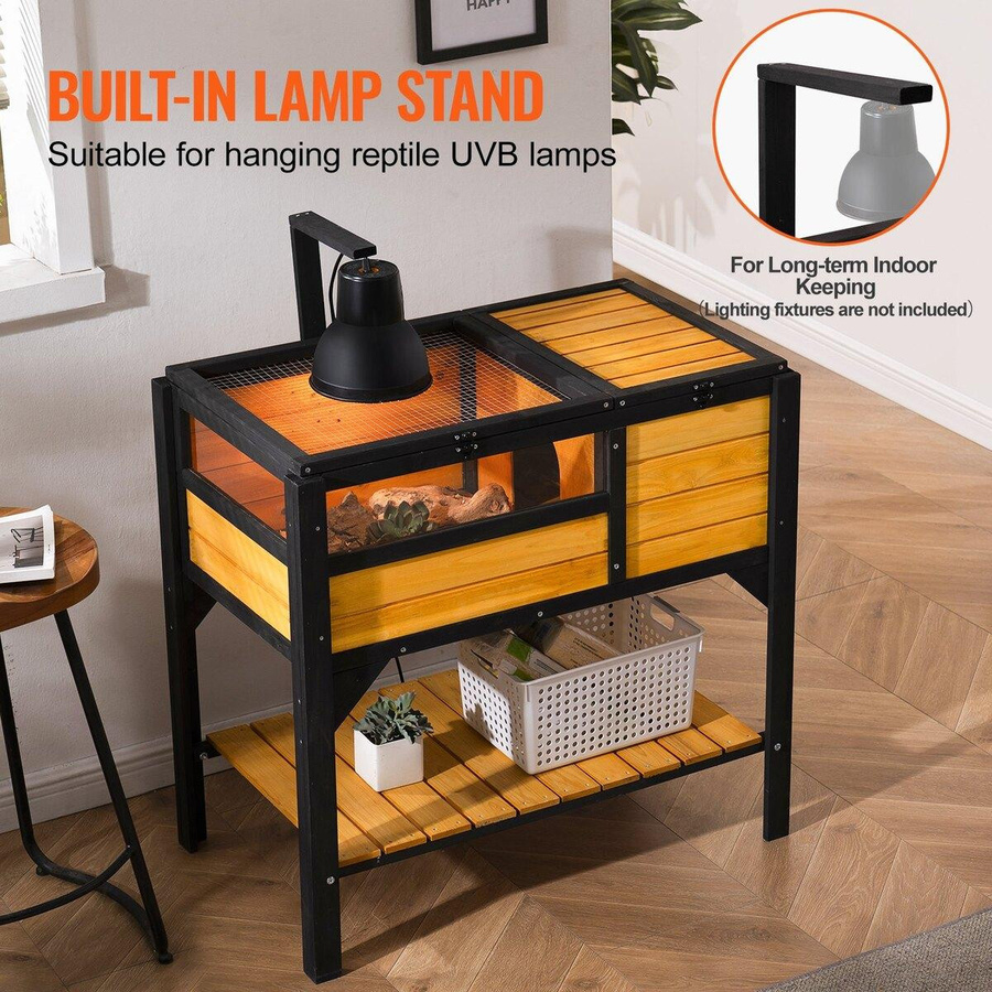 Buying Solutions MB Schildkrötenhaus aus Zedernholz für Innen und Außen in Braun und Schwarz - Bild 8