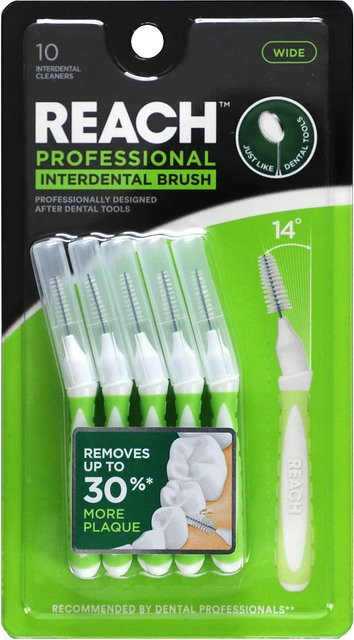 Reach Interdentalbürste Breit, 10 Stück, Green - Bild 1