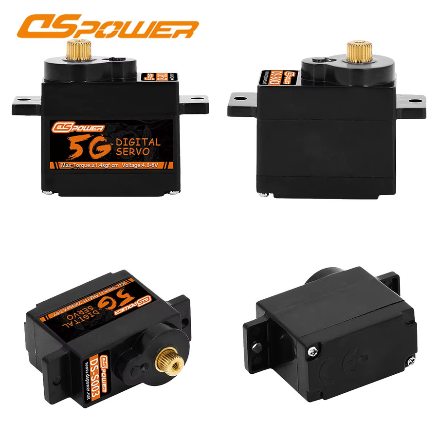 DSPOWER Digitaler Metall-/Kunststoffgetriebe-Servo-Kernlosmotor für 1/28 RC-Car-Flugzeug Starrflügel WLtoys K969 K989 K999 Mini-ROBOTER - Bild 4