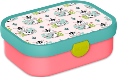 Mepal Brotdose Zebra mit Besteck in Multicolour zum Personalisieren mit Namen und Foto - Bild 1