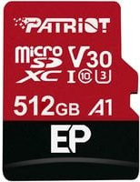 Patriot EP Series microSDXC Speicherkarte mit 512 GB, A1 und A2 Spezifikationen, rot-schwarz - Bild 1