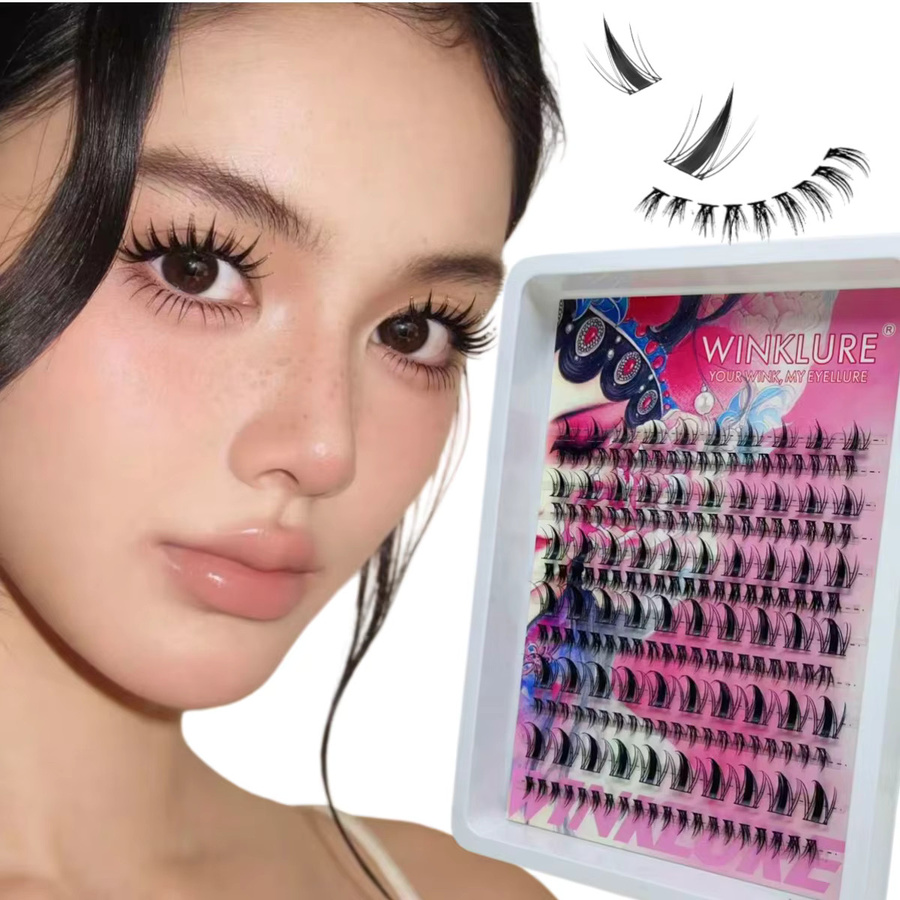 WINKLURE Manga Cat-Eye-Stil Wimpern, Black, Natürlich, Unisex - Bild 3