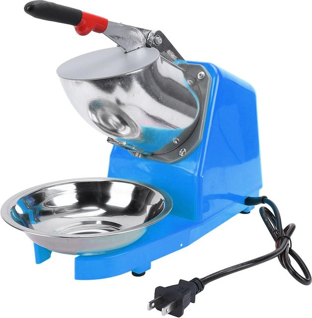 Aimo Elektrischer Eiscrusher in Blau mit 380 W, Edelstahl und Doppelklinge für rasiertes Eis und Schneekegel - Bild 1