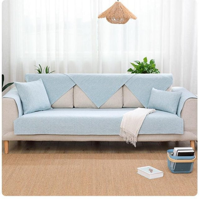 Super Six Sofakissen aus Baumwolle und Polyester, Blau, B/H: 50 x 70 cm - Bild 1