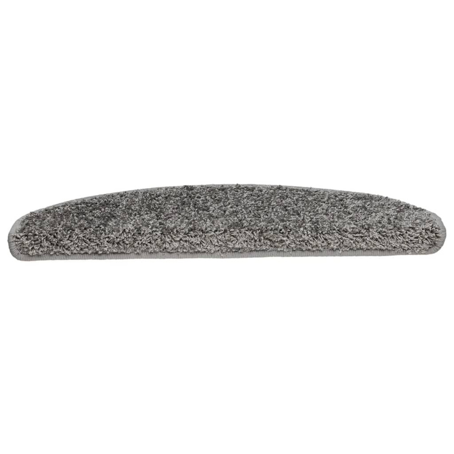 vidaXL Treppenmatten 15 Stück, Grau, Polypropylen, rutschfest und selbstklebend, B/T/H: 65 x 21 x 4 cm - Bild 3