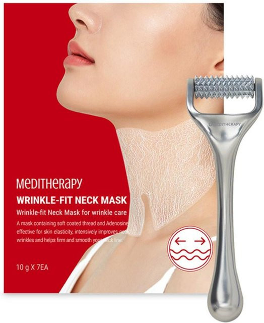 Meditherapy Wrinkle Fit Halsmaske, 7er Set, Hyaluronsäure, Kollagen - Bild 1