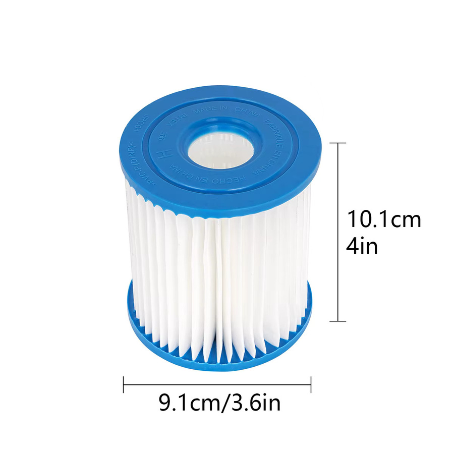 Intex Typ H Filterkartusche 29007E in Weiß, kompatibel mit Intex 28601 28602 330 GPH Pumpenfiltern für Whirlpool und Spa - Bild 2