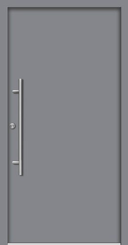 Splendoor Haustür PATRAS Prime aus Aluminium in Verkehrs-Grau, Höhe: 210,0 cm, Breite: 100,0 cm, Tiefe: 58,0 cm - Bild 1