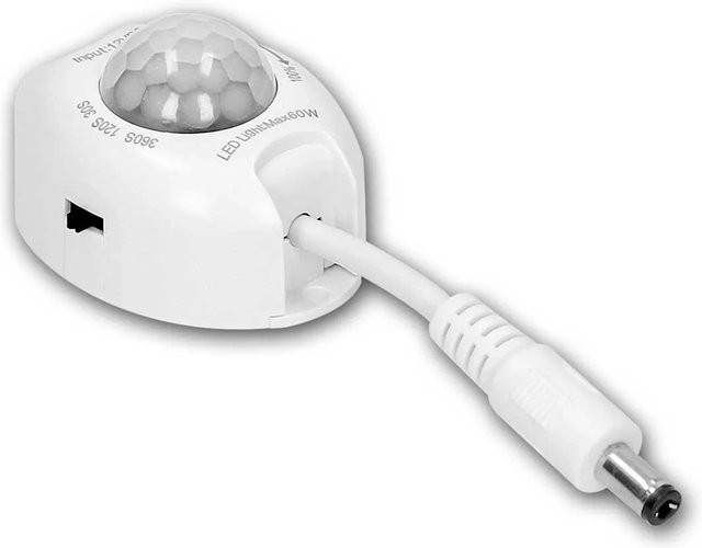 world-trading-net Inline Bewegungsmelder Dimmer für LED 12V, 1-60W, Weiß - Bild 1