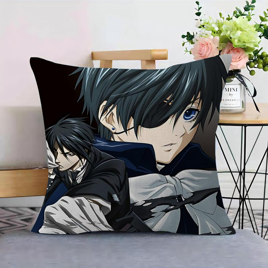 Black Butler Kissenbezug im Bauernhaus-Stil für deine Couch-Dekoration, Farbe: Schwarz, B/T/H: 45,7 x 45,7 cm - Bild 5