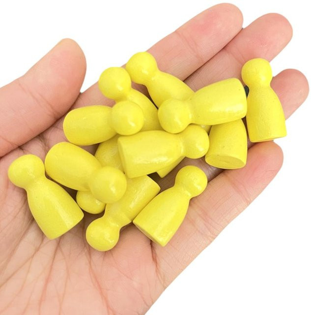 Binchi Holz-Schachfiguren Set, 100 Stück, Bunt / Mehrfarbig, Zubehör - Bild 1