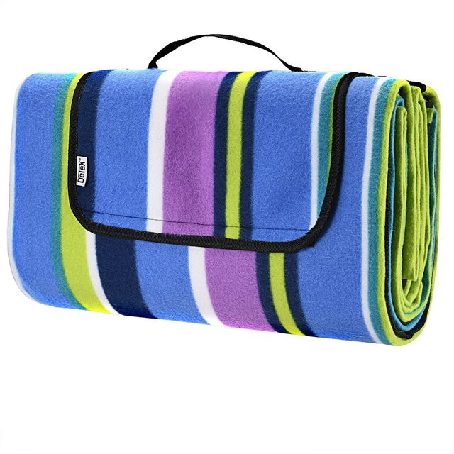 Detex Picknickdecke Streifen Multicolor B: 200 cm, B: 200 cm - Bild 1