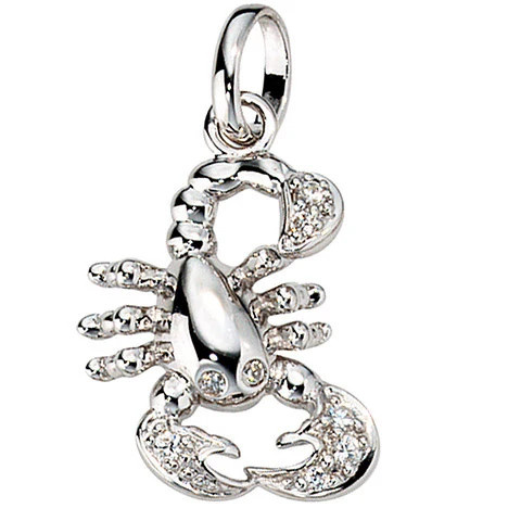 Colfem Anhänger Sternzeichen Skorpion, 925 Silber, Zirkonia, Unisex - Bild 1