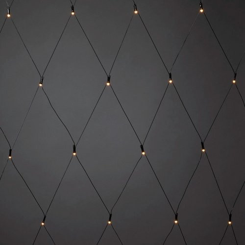 Konstsmide LED-Lichternetz in Bernstein aus Kunststoff, Farbe: Schwarz - Bild 1