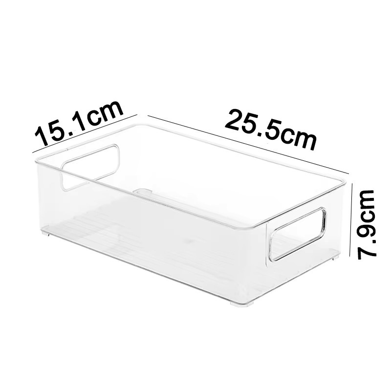 YOCITY Kühlschrank Organizer Bins aus Kunststoff mit Griff, transparent - Bild 5